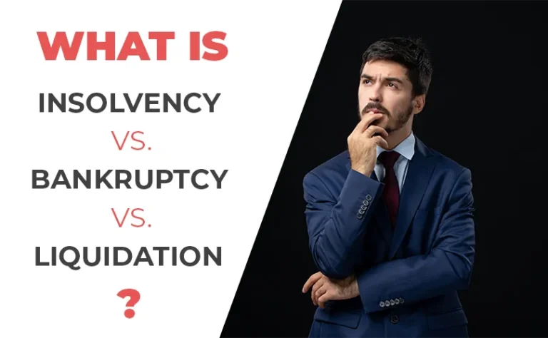 What is insolvency vs. bankruptcy vs. liquidation?​